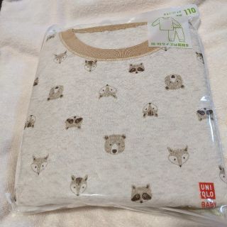 ユニクロ(UNIQLO)の【新品】ユニクロ　キルトパジャマ(長袖)　110(パジャマ)