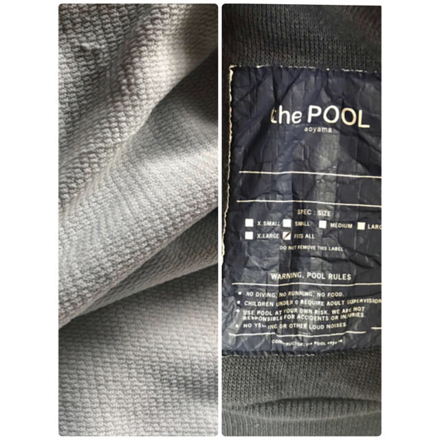 the POOL aoyama スウェット　ジップアップ　パーカー