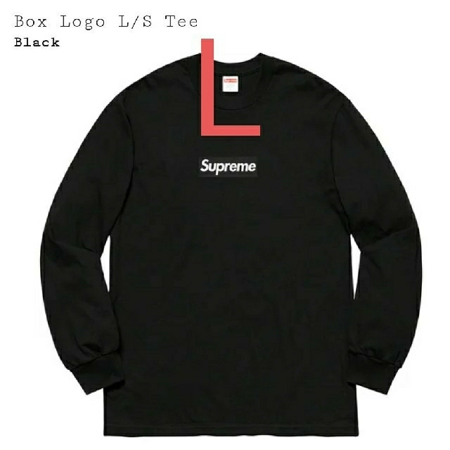 supreme Box Logo L/S Tee Black L supreme Box Logo L/S Tee Black L