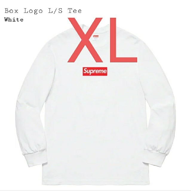 WhiteSIZEsupreme Box Logo L/S Tee White XL