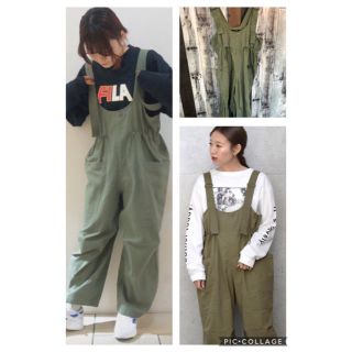 ダブルクローゼット(w closet)のwcloset＊ウエストスピンドルオールインワン＊1点のみ(サロペット/オーバーオール)