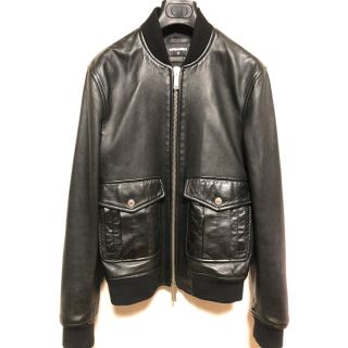 ディースクエアード(DSQUARED2)の超美品 DSQUARED2 ディースクエアード レザージャケット  42(レザージャケット)