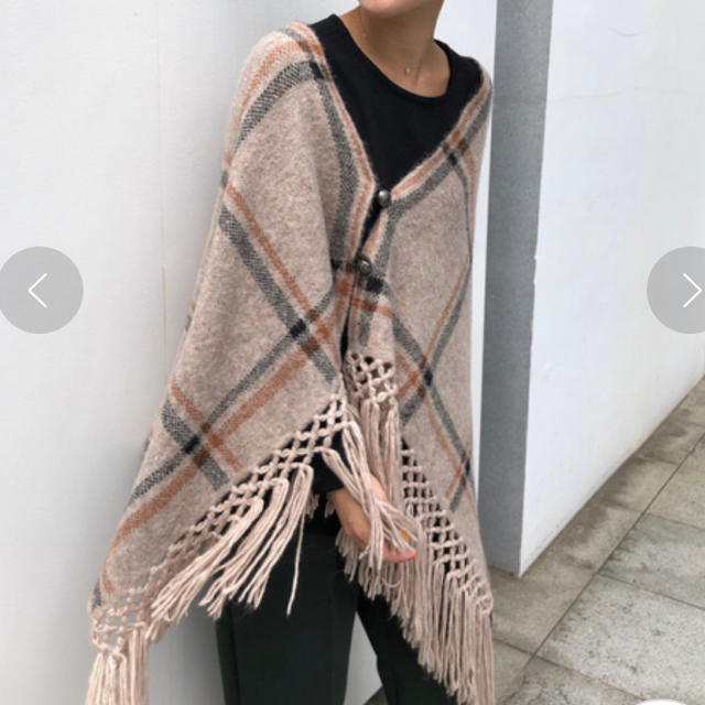 Ameri VINTAGE(アメリヴィンテージ)のAMERI CHECK TASSEL STOLE レディースのファッション小物(ストール/パシュミナ)の商品写真