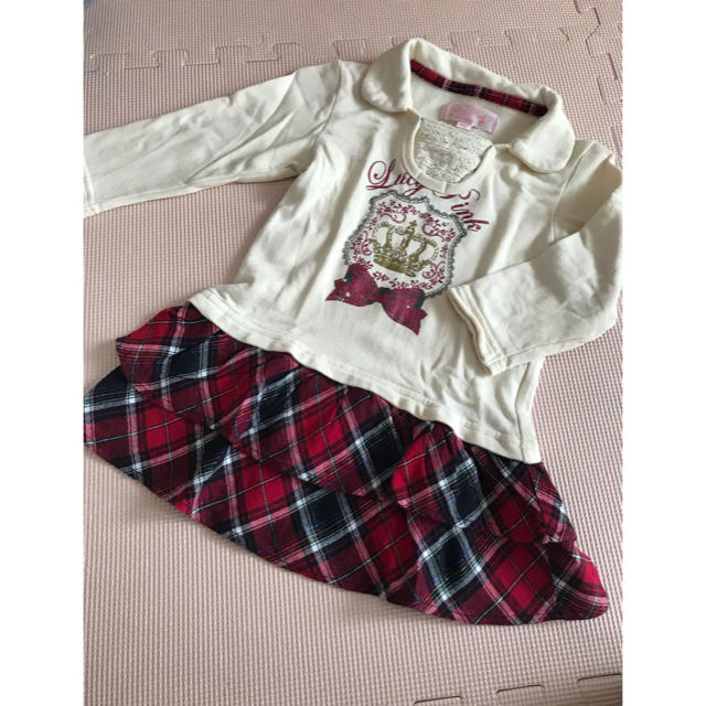 motherways(マザウェイズ)の90マザーウェイズトレーナーワンピース キッズ/ベビー/マタニティのキッズ服女の子用(90cm~)(ワンピース)の商品写真