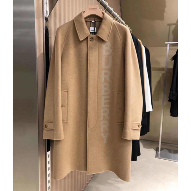 BURBERRY - BURBERRY ロゴ カシミヤ・ウール コートの通販 by