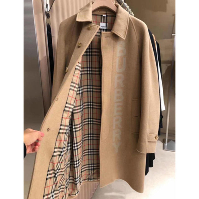 BURBERRY - BURBERRY ロゴ カシミヤ・ウール コートの通販 by