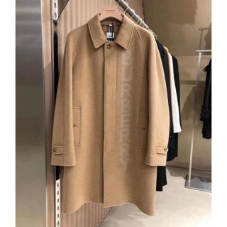 バーバリー(BURBERRY)のBURBERRY ロゴ　カシミヤ・ウール　コート(チェスターコート)