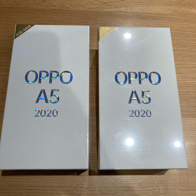 新品未開封 OPPO A5 2020 ブルー・グリーン 計2台