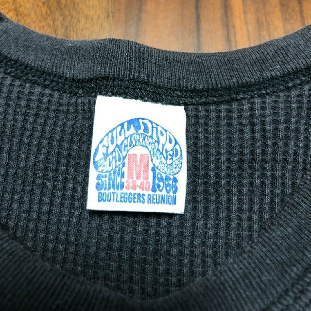 FREEWHEELERS(フリーホイーラーズ)のブートレガーズ (現フリーホイラーズ)サーマル ロンT ブラック メンズのトップス(Tシャツ/カットソー(七分/長袖))の商品写真