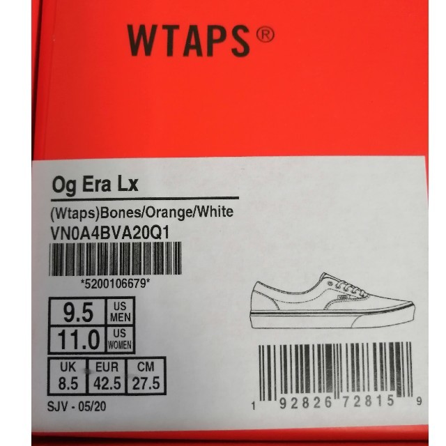 VANS VAULT(バンズボルト)の27.5　Vans Vault  WTAPS メンズの靴/シューズ(スニーカー)の商品写真