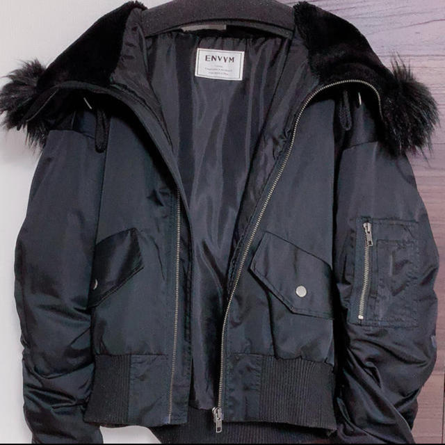 ENVYM(アンビー)の【ENVYM】N2-B BZ  ブルゾンBK レディースのジャケット/アウター(ブルゾン)の商品写真