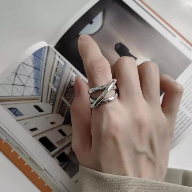 silver クロスリング ring 指輪 レディースのアクセサリー(リング(指輪))の商品写真