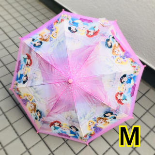 ディズニー(Disney)の新作！　プリンセス 傘　M 雨傘　ジャンプ　キッズ　子供　ディズニー　女の子(傘)
