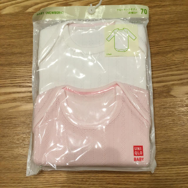 UNIQLO(ユニクロ)のユニクロ　クルーネックボディ　 キッズ/ベビー/マタニティのベビー服(~85cm)(肌着/下着)の商品写真