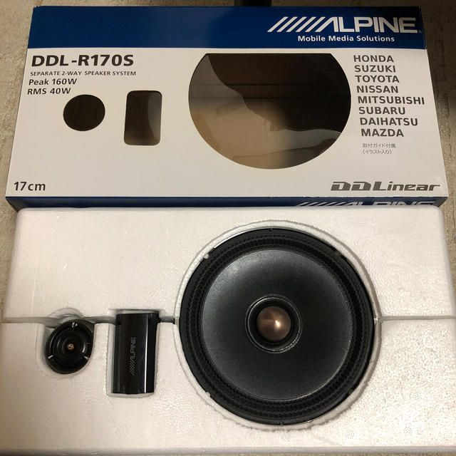 ALPINEセパレートスピーカー DDL-R170S 愛用 6200円 www