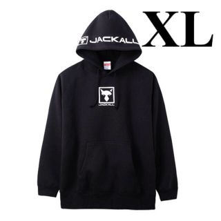 ジャッカル(JACKALL)の新品未試着 希少サイズ ジャッカル プルオーバーフーディ【ブラック/ XL】(ウエア)