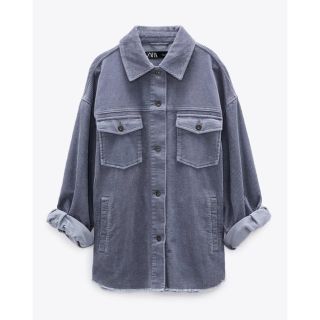 ザラ(ZARA)のZARA ザラ　コーデュロイジャケット　グレー　S(その他)