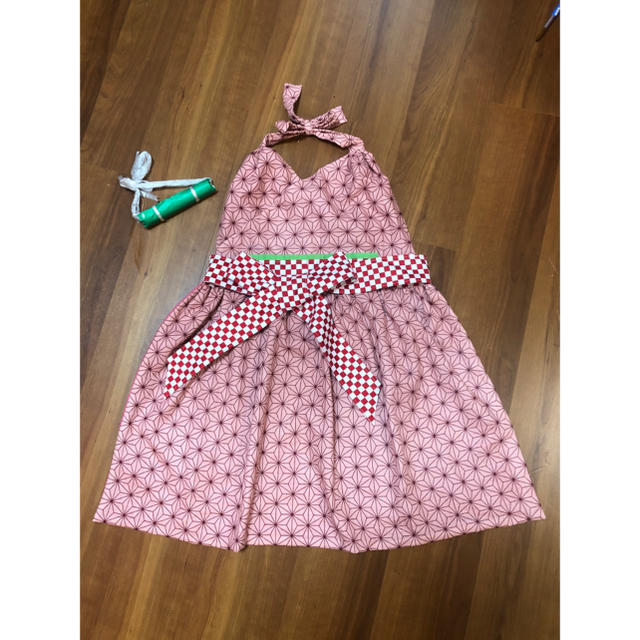 WALEA様専用　ねづこのエプロンドレス キッズ/ベビー/マタニティのキッズ服女の子用(90cm~)(ワンピース)の商品写真