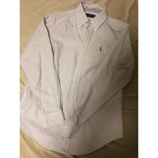 ラルフローレン(Ralph Lauren)の新品★ラルフローレン ボタンダウンシャツ パープルストライプ　S(シャツ/ブラウス(長袖/七分))