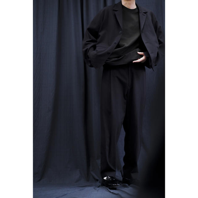 SUNSEA(サンシー)のURU 19aw COTTON RAYON JACKET navy タグ付き メンズのジャケット/アウター(テーラードジャケット)の商品写真