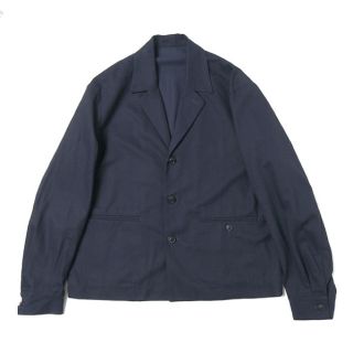 サンシー(SUNSEA)のURU 19aw COTTON RAYON JACKET navy タグ付き(テーラードジャケット)