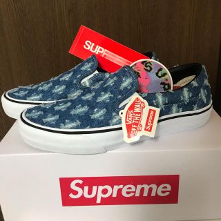 シュプリーム(Supreme)のSupreme Vans Hole Punch Denim Slip On(スニーカー)