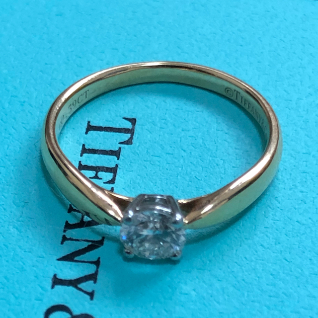 ティファニー0.39ct ピンクゴールドリング　TIFFANY&CO