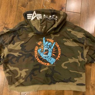 ALPHA INDUSTRIES - サンタクルーズ × アルファ コラボ パーカー L ...