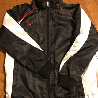 ナイキ(NIKE)のNIKE ナイキ 上着 XS(130) ブルゾン ジャンパー 黒×白(ジャケット/上着)