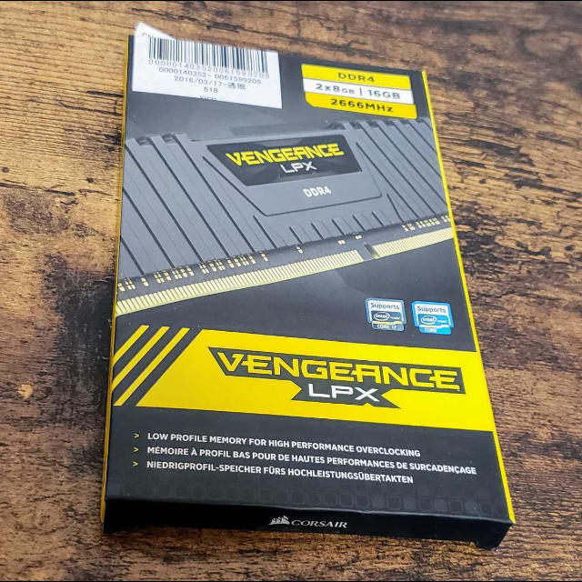 corsair DDR4-2666 8GB×2