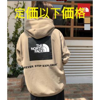 ザノースフェイス(THE NORTH FACE)の新品未開封　ノースフェイス  バックスクエアロゴフーディ　Mサイズ(パーカー)