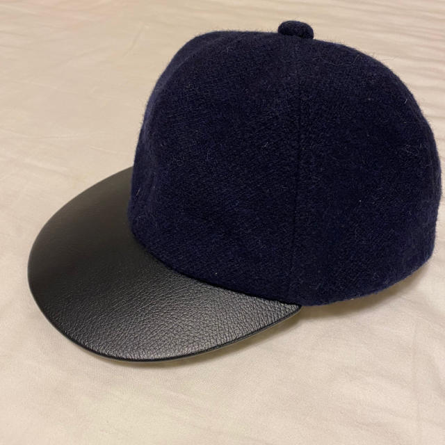 SNIDEL(スナイデル)のsnidel♡レザー×ウールキャップ レディースの帽子(キャップ)の商品写真