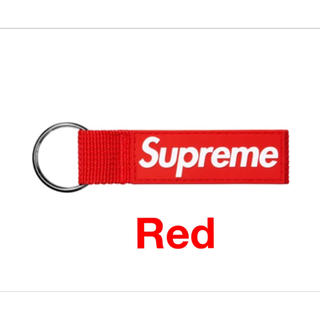 シュプリーム(Supreme)の【新品】Supreme Webbing Keychain 赤 Red(キーホルダー)