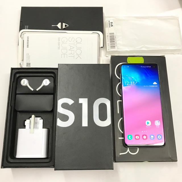 Galaxy S10 Prism White 128 GB G9730 日本語 - スマートフォン本体