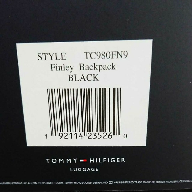 TOMMY HILFIGER(トミーヒルフィガー)のトミーヒルフィガー リュック バックパック 黒 TOMMY HILFIGER レディースのバッグ(リュック/バックパック)の商品写真