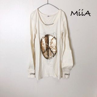 ミーア(MIIA)のミーア⭐︎ロゴ入り⭐︎カットソー(Tシャツ(長袖/七分))