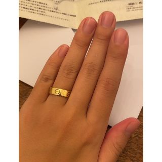 カルティエ(Cartier)のます様専用　カルティエ　ラブリング　ゴールド　#52 12号(リング(指輪))