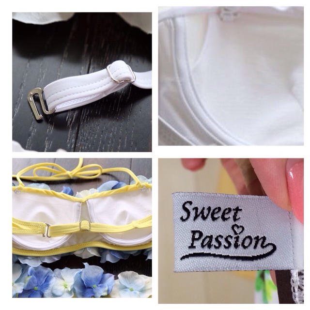 Sweet Passion(スウィートパッション)の新品☆フラワーお花3D水着☆黒ブラック レディースの水着/浴衣(水着)の商品写真