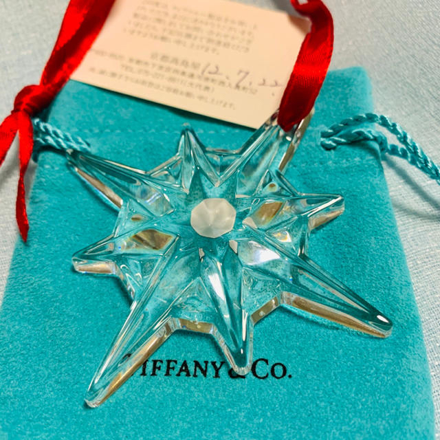 Tiffany & Co.(ティファニー)のティファニー　クリスタル　クリスマスツリー　オーナメント　スター ハンドメイドのインテリア/家具(インテリア雑貨)の商品写真