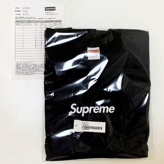 即納 S Navy Supreme Box Logo L/S Tee 20FW