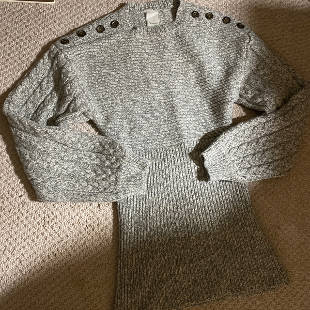 Melange knit tunic
