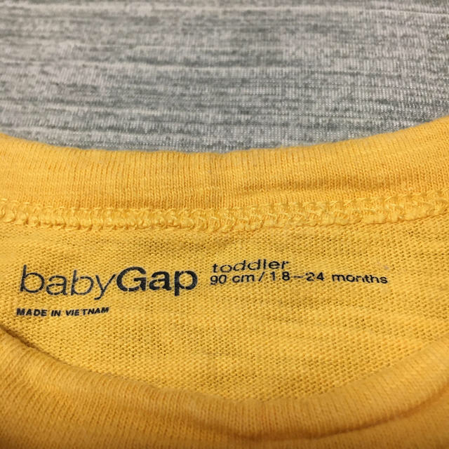 babyGAP(ベビーギャップ)のbaby GAP ロングTシャツ　90 ジャンクストアボーダーT キッズ/ベビー/マタニティのキッズ服男の子用(90cm~)(Tシャツ/カットソー)の商品写真