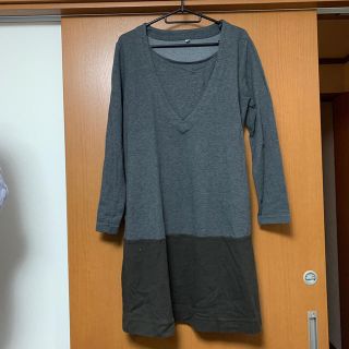 ムジルシリョウヒン(MUJI (無印良品))の授乳服　MーL  ばるす様専用(マタニティワンピース)