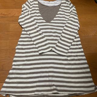 ムジルシリョウヒン(MUJI (無印良品))の授乳服　無印良品　MーL(マタニティトップス)