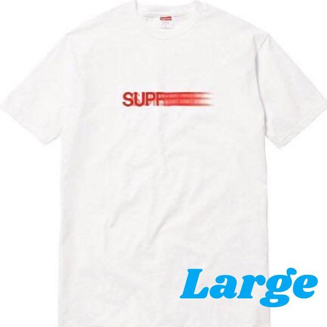 正規品 新品 Supreme motion Logo Tee White L