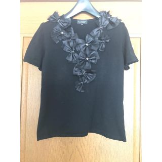 ランバンコレクション(LANVIN COLLECTION)のランバンコレクション  Ｖネック　華やかトップス(シャツ/ブラウス(半袖/袖なし))