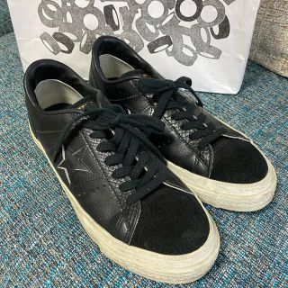 コンバース(CONVERSE)のSALE❗CONVERSE ONE STAR  ブラック×ブラック 送料込(スニーカー)