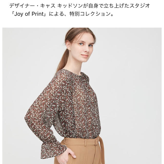 UNIQLO(ユニクロ)のユニクロ 美品　シフォンブラウス 《S》 レディースのトップス(シャツ/ブラウス(長袖/七分))の商品写真