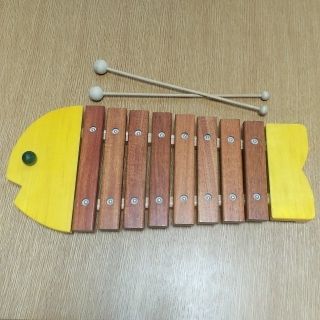 ボーネルンド(BorneLund)のボーネルンド おさかなシロフォン 黄(楽器のおもちゃ)