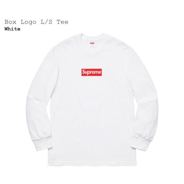 トップスSupreme BOX Logo L/S Tee White